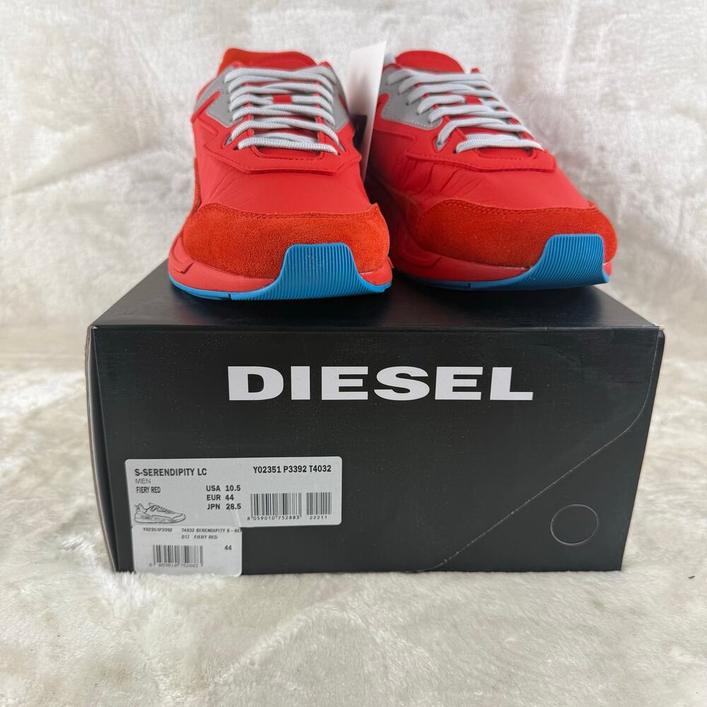 Diesel S-Serendipity LC Sneakers Men's Size 10.5 Fiery Red